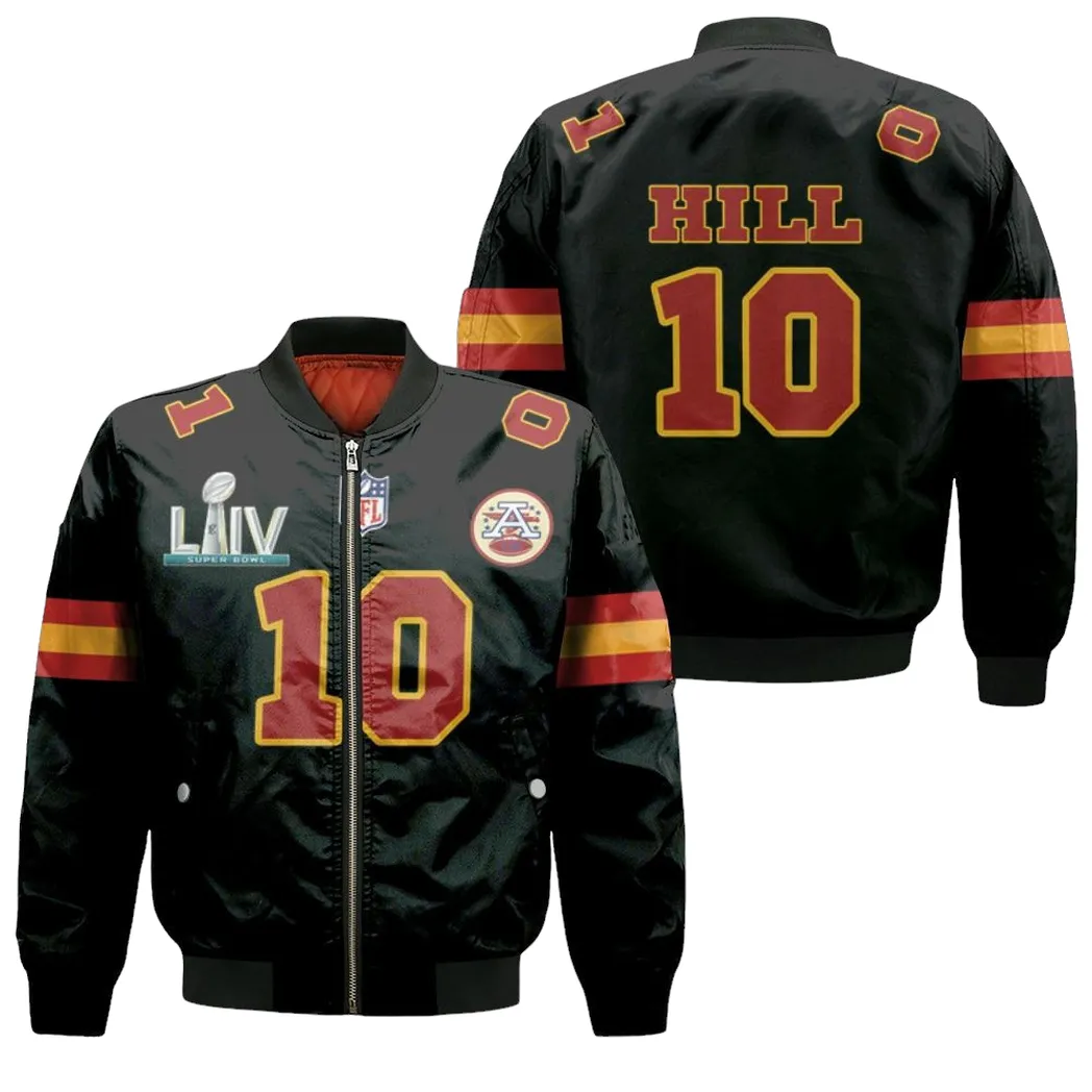 10 Tyreek Hill Kannas City 1 Jersey Inspired Style Bomber Jacket for Men Women