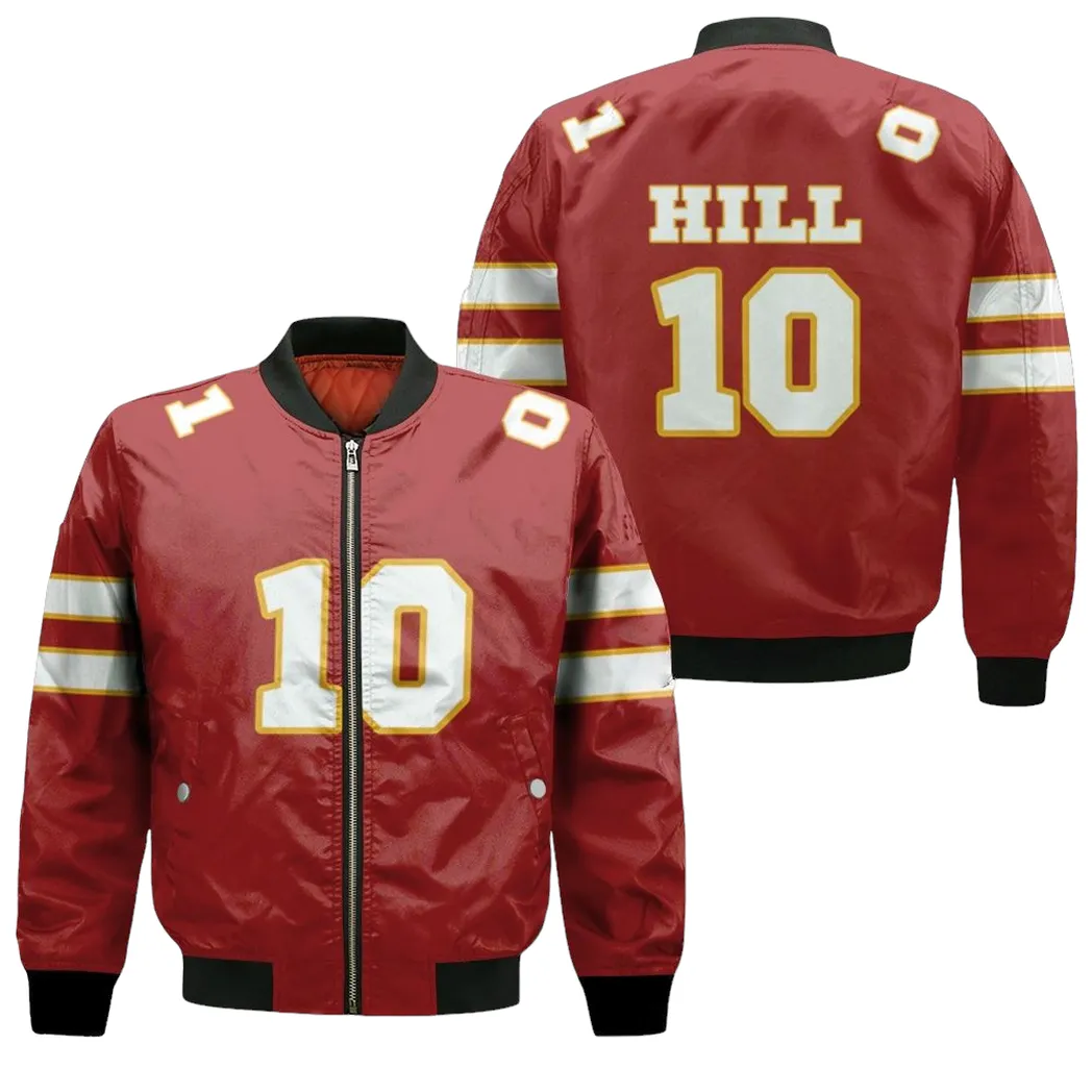 10 Tyreek Hill Kannas City Jersey Inspired Style Bomber Jacket for Men Women