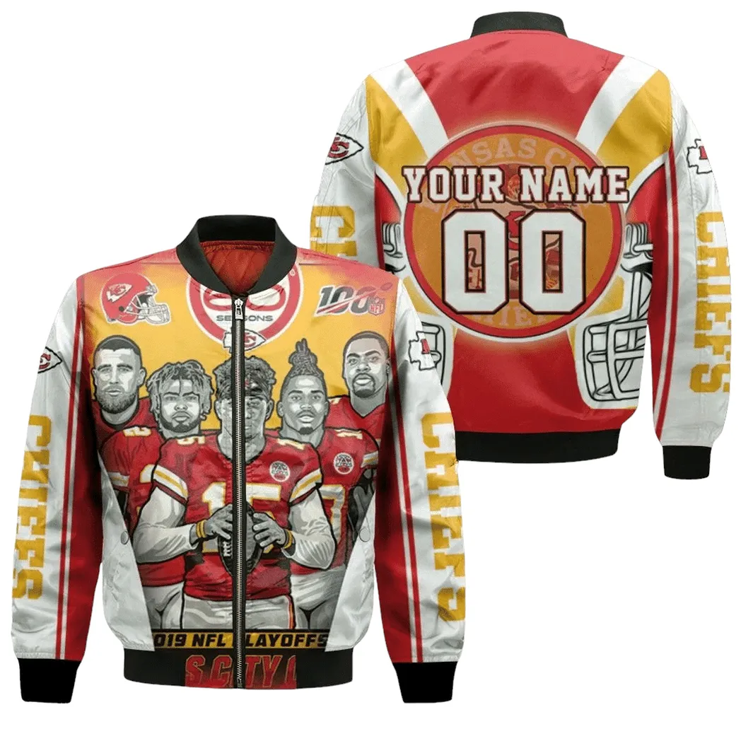 2021 Super Bowl Kansas City Chiefs Afc West Champions Personalized Bomber Jacket for Men Women