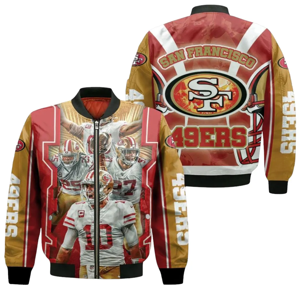 2021 Super Bowl San Francisco 49ers Nfc Division Champions Bomber Jacket for Men Women