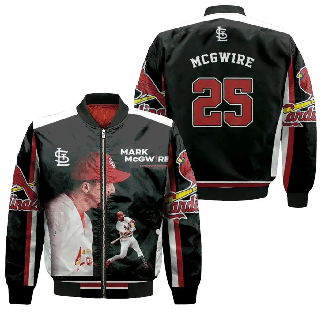 25 Mark Mcgwire St Louis Cardinals Bomber Jacket for Men Women