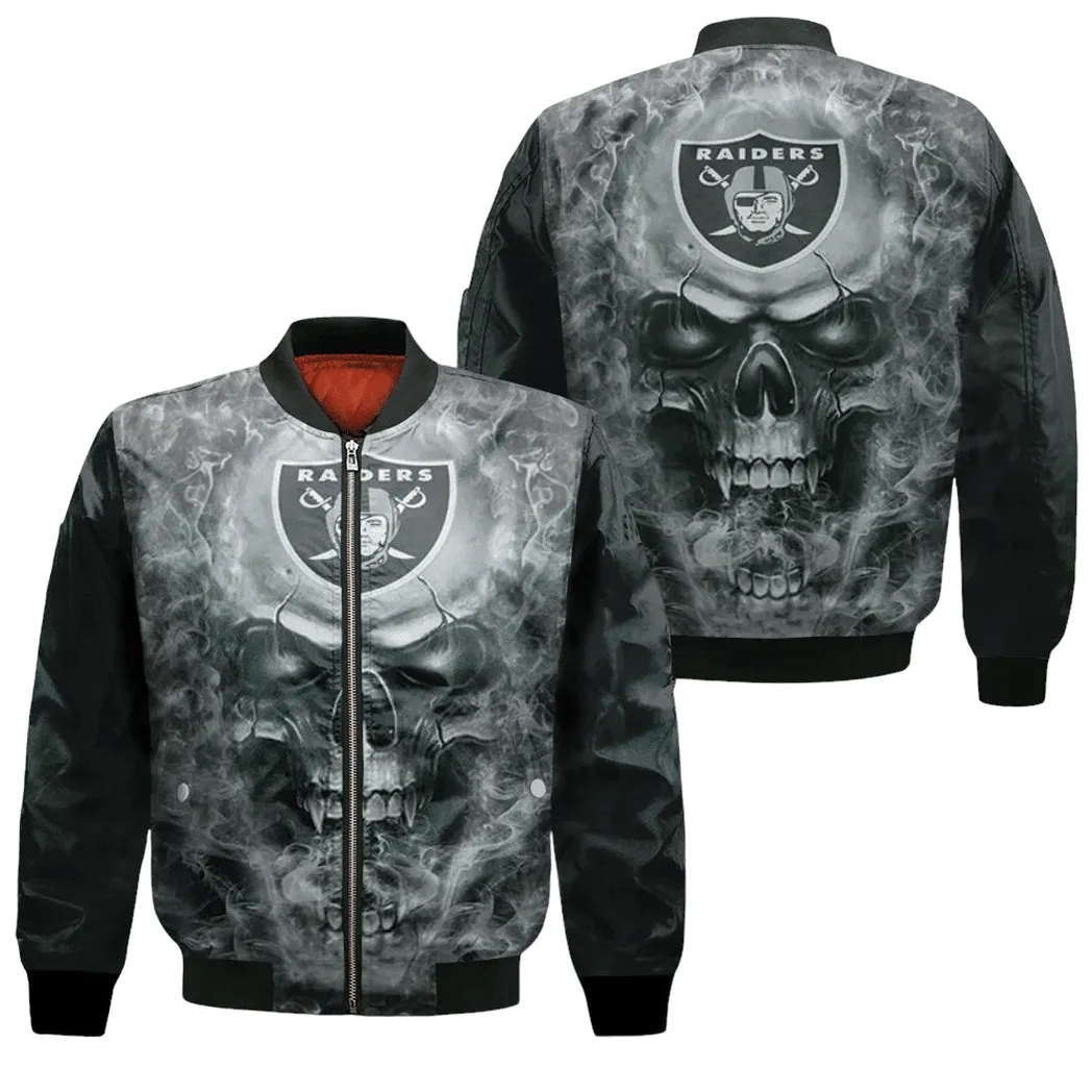 3d Skull Oakland Raiders 3ds Sweatshirt Pullover 3d Jersey Bomber Jacket for Men Women