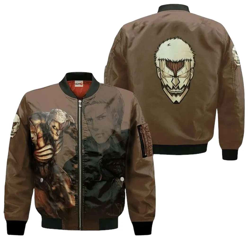 AOT Armored Titan Attack On Titan Anime Manga 3D Bomber Jacket for Men Women