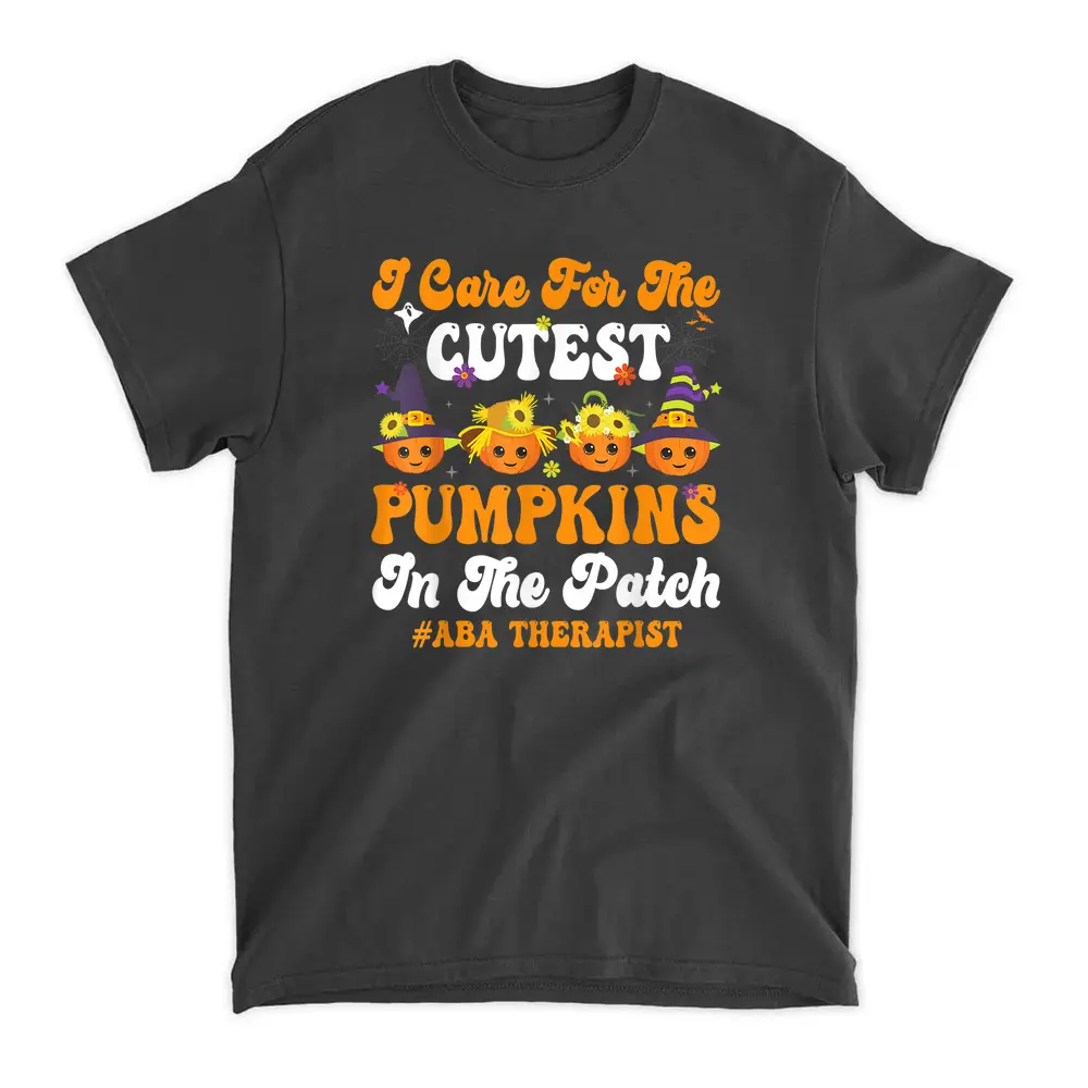 Applied Behavior Analysis Therapy Halloween ABA Therapist T-Shirt - Black