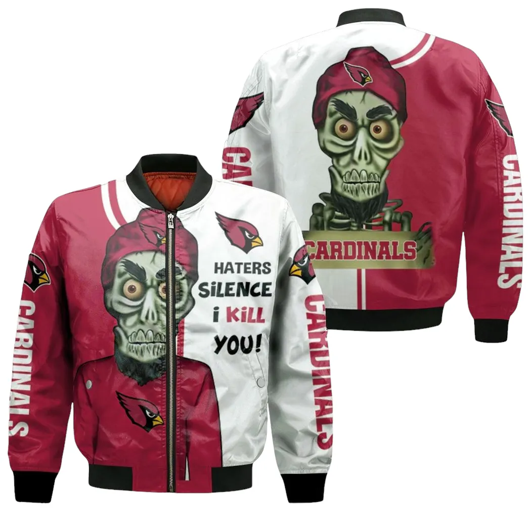 Arizona Cardinals Haters I Kill You 3d Bomber Jacket for Men Women