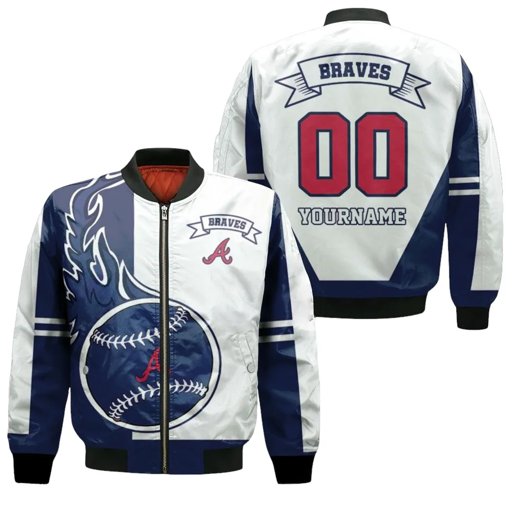 Atlanta Braves 3d Personalized Bomber Jacket for Men Women