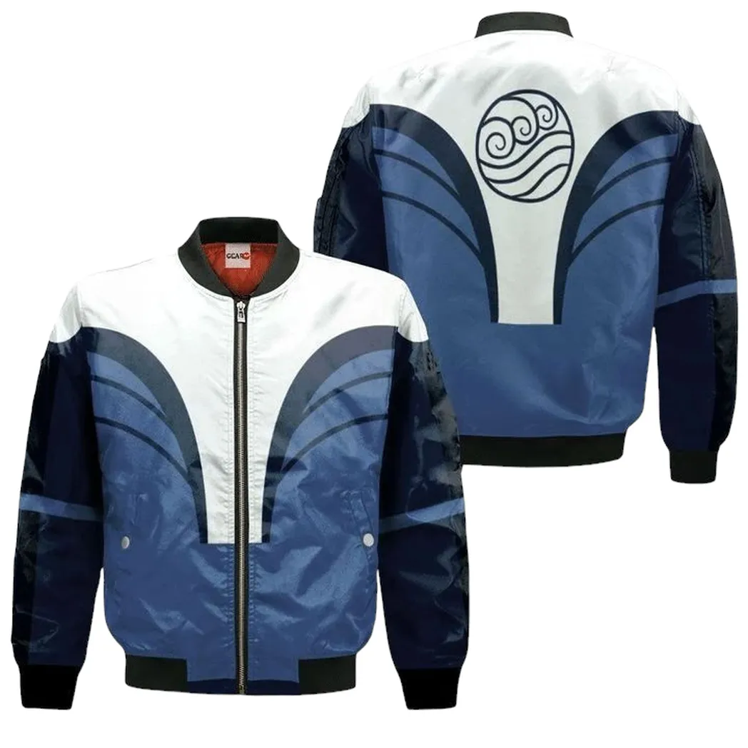 Avatar The Last Airbender Water Nation 3D Bomber Jacket for Men Women