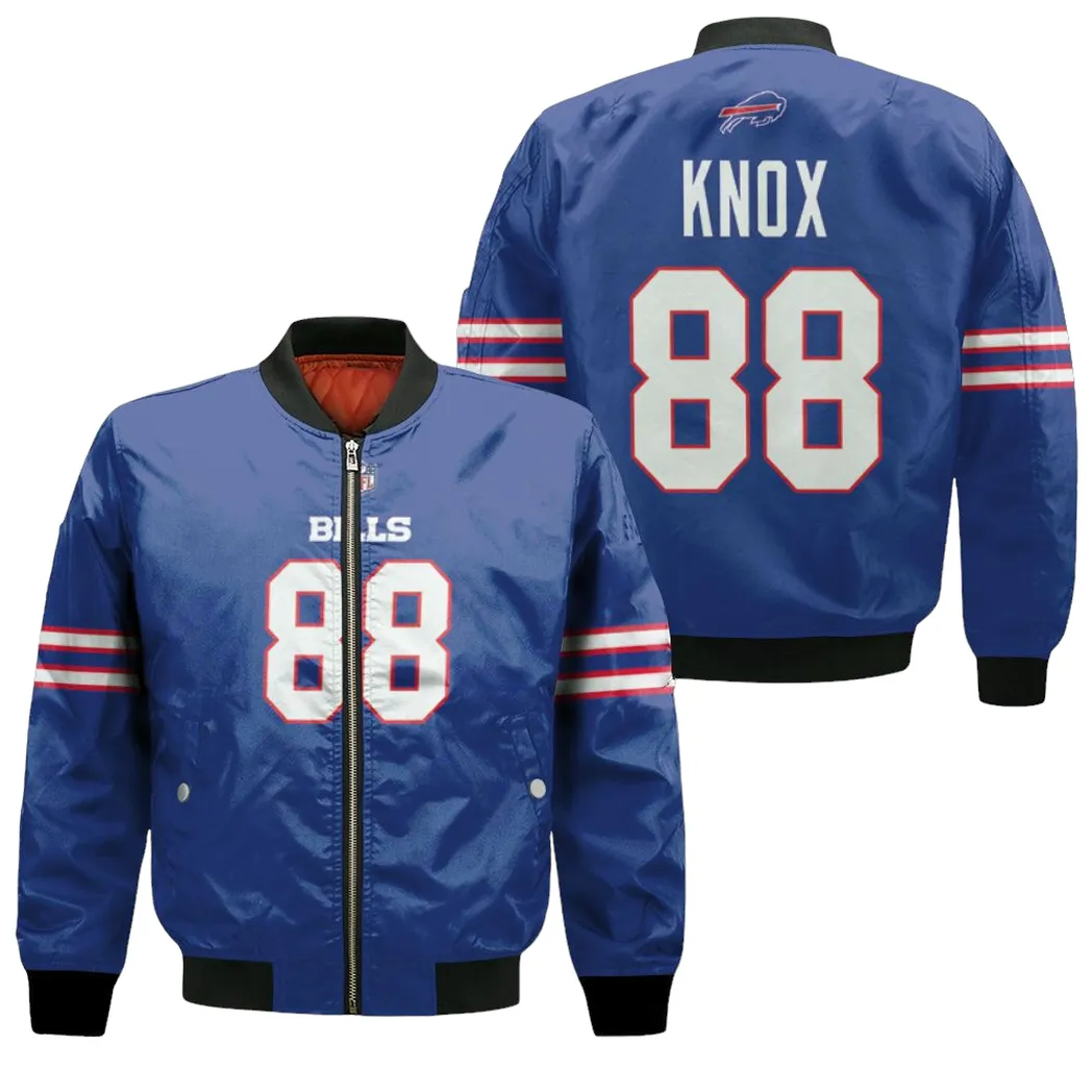 Buffalo Bills Dawson Knox 88 Nfl Legend Player American Football Game Royal 3d Designed Allover Gift For Bills Fans Bomber Jacket for Men Women