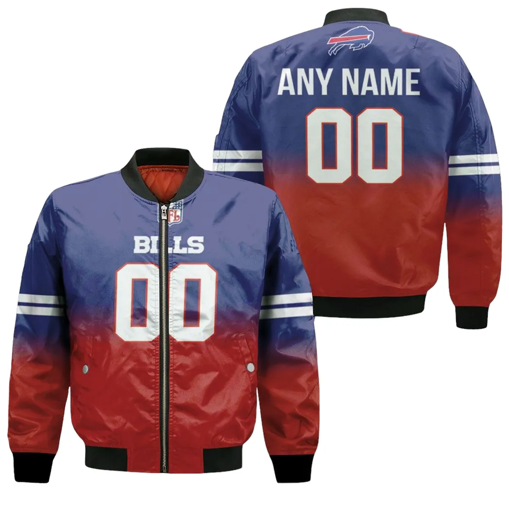 Buffalo Bills Nfl American Football Team Royal Color Crash 3d Designed Allover Custom Gift For Bills Fans Bomber Jacket for Men Women