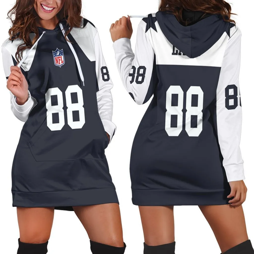 Dallas Cowboys CeeDee Lamb 88 NFL American Football Throwback Game 2019 Jersey Style Dress Gift For Cowboys Fans Hoodie Dress