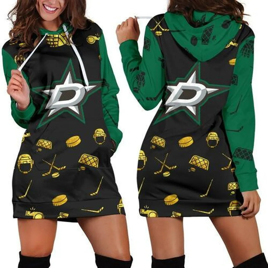 Dallas Star Hoodie Dress, Sweater Dress, Sweatshirt Dress 3d All Over Print For Women Hoodie