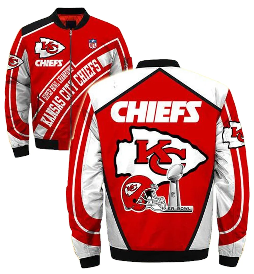 Kansas City Chiefs Jacket Super bowl Champions winter coat gift for men