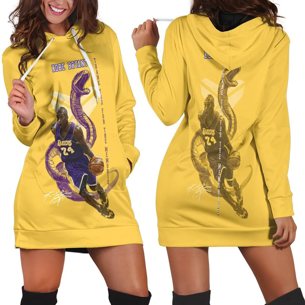 Kobe Bryant Los Angeles Lakers Western Conference Cobra Hoodie Dress, Sweater Dress, Sweatshirt Dress