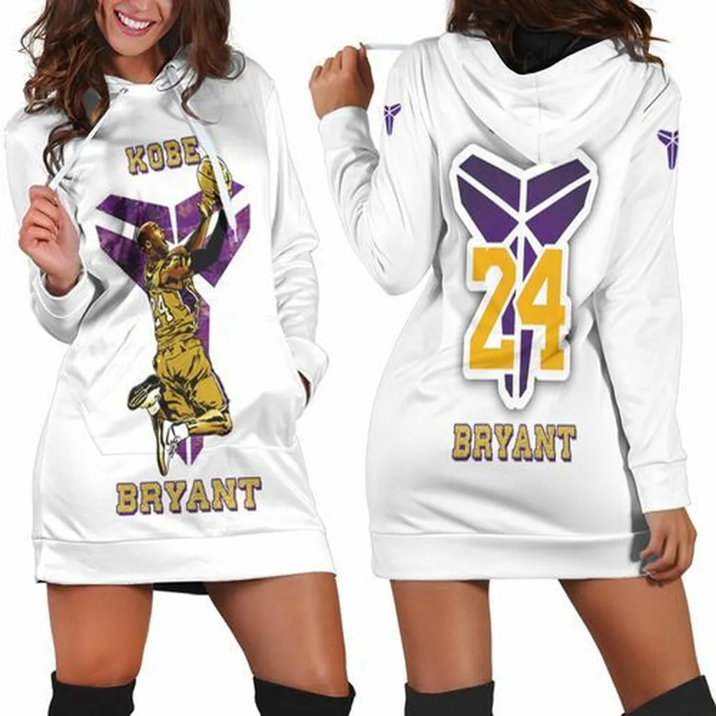 Los Angeles Lakers Kobe Bryant Western Conference Hoodie Dress, Sweater Dress, Sweatshirt Dress