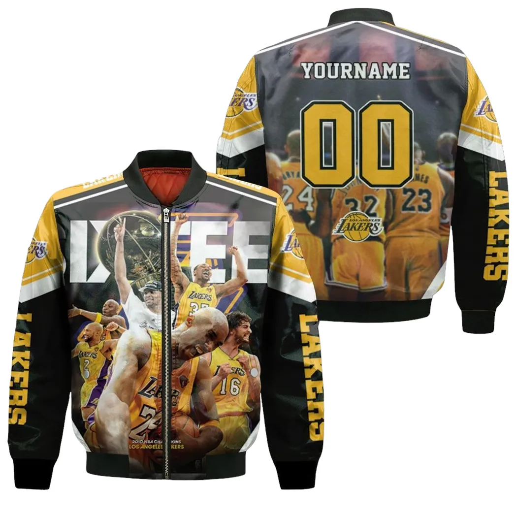 Los Angeles Lakers Sixteen Western Conference Bomber Jacket for Men Women