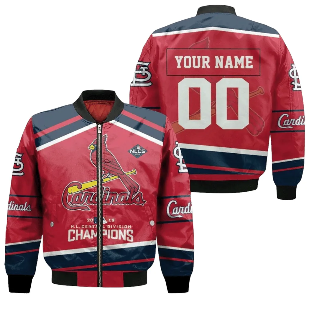 Nl Central Champions St Louis Cardinals 3d Personalized Bomber Jacket for Men Women