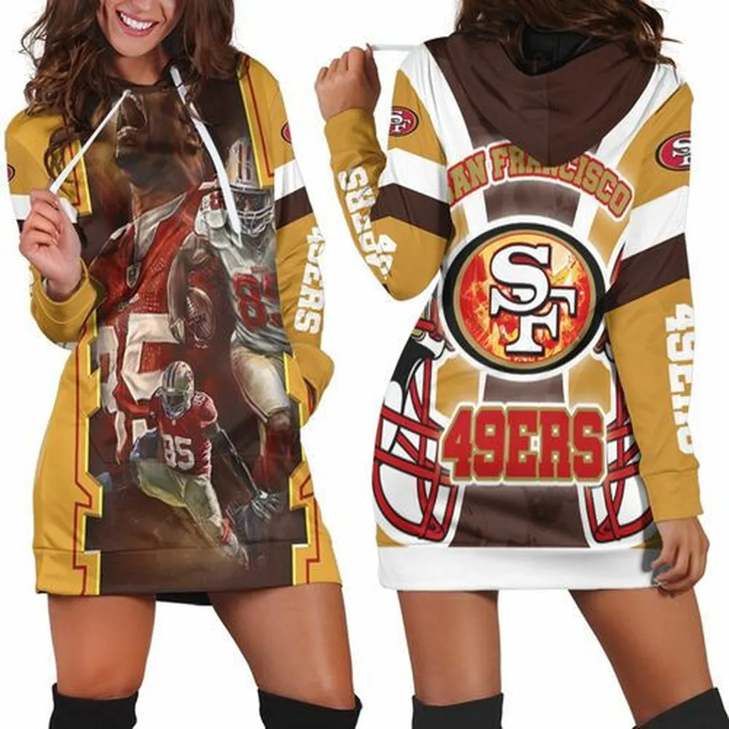 San Francisco 49ers 2021 Art Hoodie Dress, Sweater Dress, Sweatshirt Dress