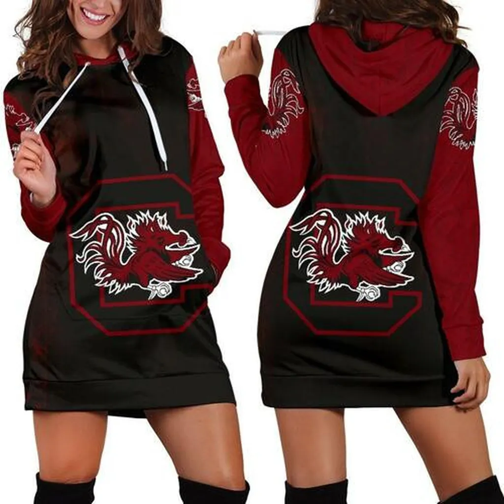 South Carolina Gamecocks Hoodie Dress, Sweater Dress, Sweatshirt Dress 3d All Over Print For Women Hoodie