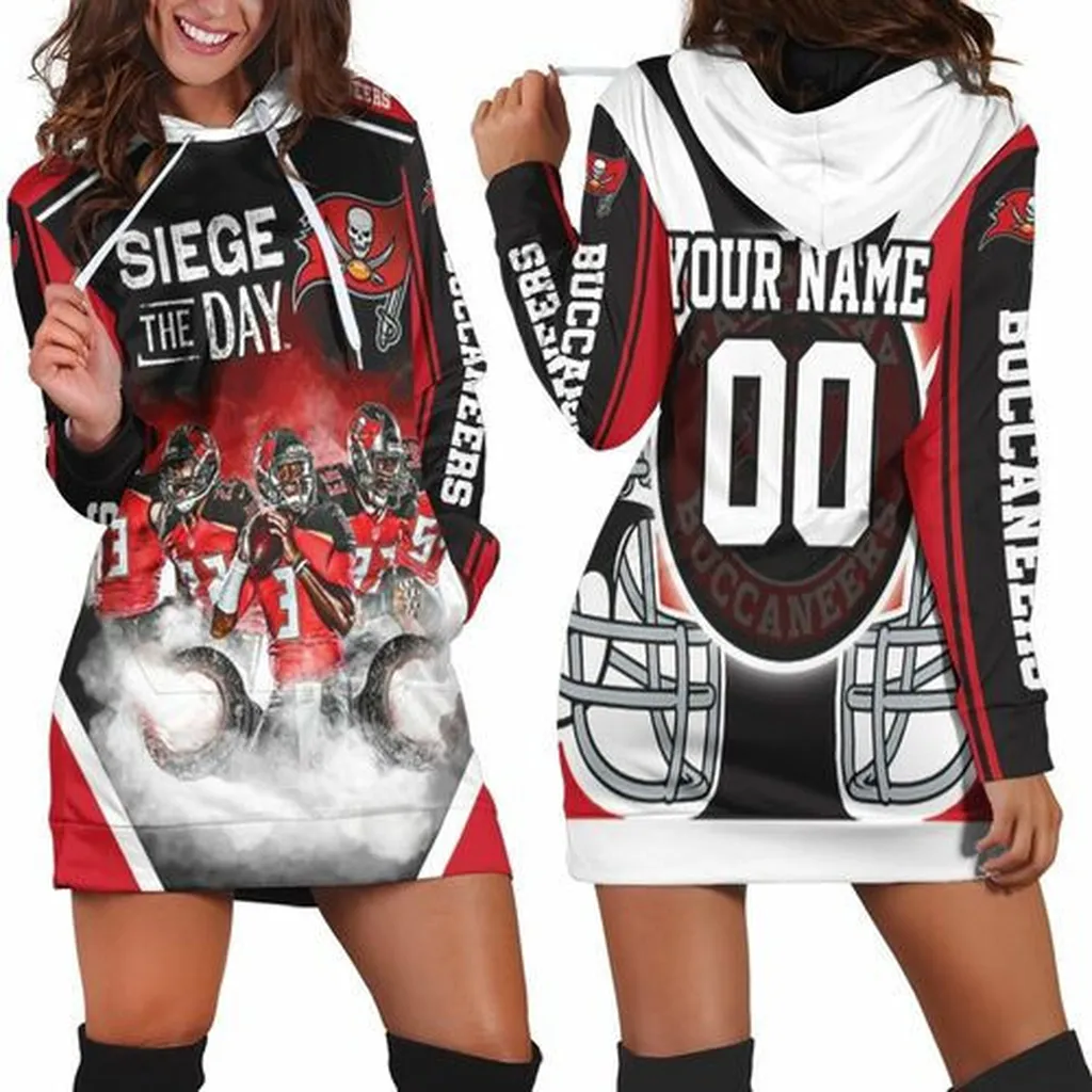 Tampa Bay Buccaneers Siege The Day Nfc South Division Champions Super Bowl 2021 Personalized Hoodie Dress, Sweater Dress, Sweatshirt Dress