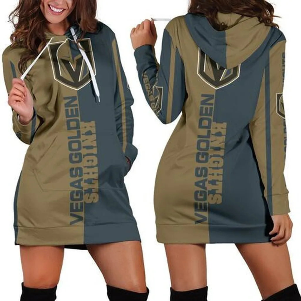 Vegas Golden Knights Hoodie Dress, Sweater Dress, Sweatshirt Dress 3d All Over Print For Women Hoodie