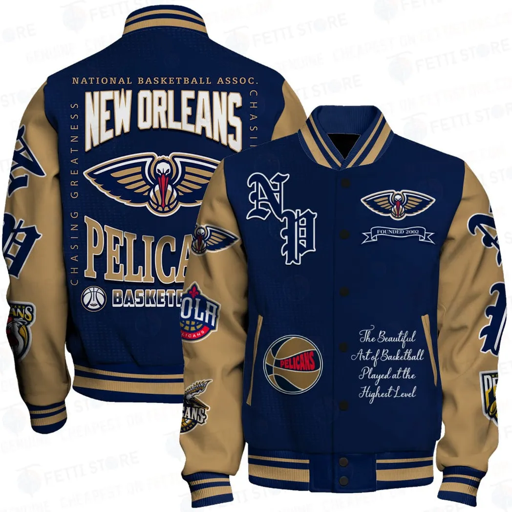 New Orleans Pelicans Jacket NBA09192024413, NBA Sports All Over Print Jacket