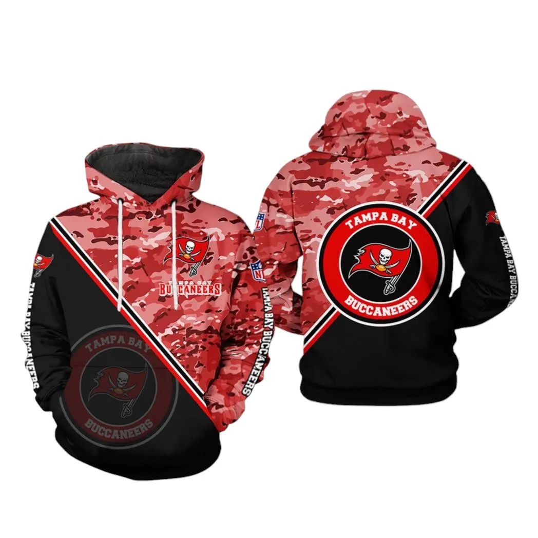 Nfl Tampa Bay Buccaneers Nfl Camo Team 3D All Over Print Hoodie