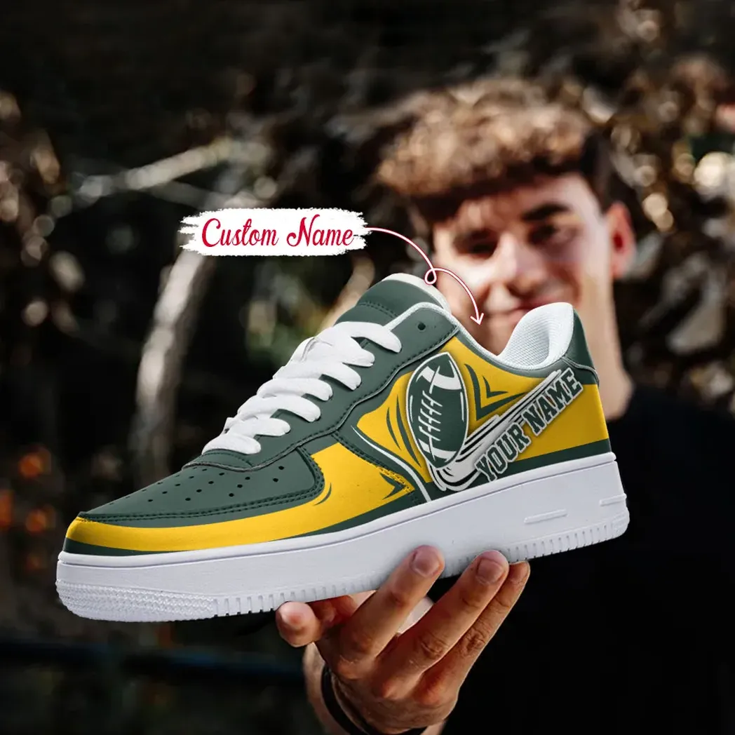 Green Bay Packers NFL Air Low-Top Sneakers Shoes For Men And Women