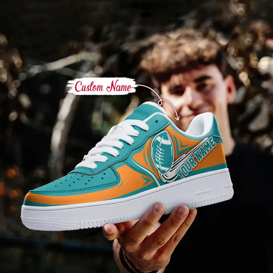 Miami Dolphins NFL Air Low-Top Sneakers Shoes For Men And Women