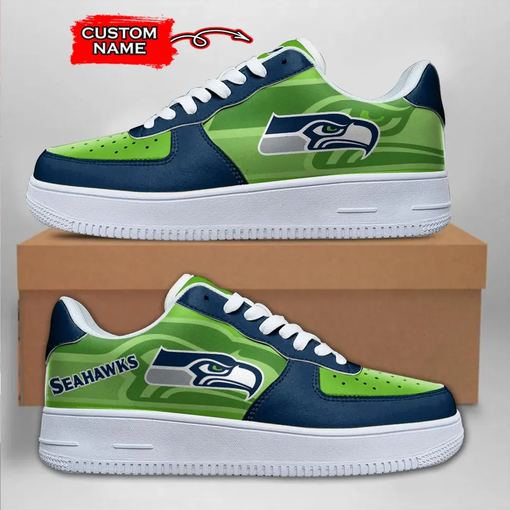 Seattle Seahawks NFL Air Low-Top Sneakers Shoes For Men And Women